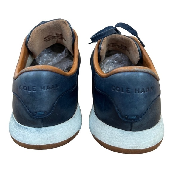 Cole Haan Grand OS Blue leather low top sneaker Mens 9.5 - Picture 4 of 11